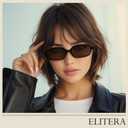 Retro Polarized Sunglasses for Womens Men - Trendy Sunnies UV Protection Lightweight Vintage Sun Glasses
