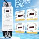 Salt Chlorine Generator - Westaho Pool Salt System for Inground Pools up to 25,000 Gallons, USA Titanium Cell (10,000-Hour Lifespan) & Waterproof Control Panel, Built-in Power Supply, 12G/H