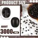 Reallnaive 1000g Fake Coffee Beans Decorations Bulk 3000 Pcs Mini Resin Artificial Coffee Beans Vase Fillers Party Table Centerpieces Crafts Home Kitchen Shop Cabinet Display Decor Photography Props