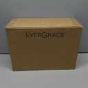 EVERGRACE King Comforter Set, 7-Piece Bed in a Bag, Shabby Chic Boho Tufted Comforter with Diamond Embroidery, Soft All Season Microfiber Bedding Set with Sheets, Pillowcases & Shams, Light Gray