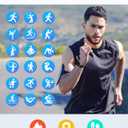 RUIMEN Smart Watches for Men Women (Answer/Make Calls, 2 Bands Included), 1.8" Smartwatch for iOS/Android Phones, Fitness Tracker Heart Rate/Sleep Monitor Digital Watch Waterproof (Black/Copper)