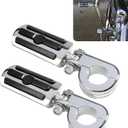 Highway Pegs,Motorcycle Foot Pegs,Car Accessories 1-1/4"Motorcycle Highway Pegs,Crash Bar Foot Pegs,Multi Angle Adjustable Highway Pegs,Suitable for 1.25" Engine Foot Pegs Bracket Clamp