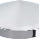 Chrome Steel Pointed Rear Hub Cap 8" ID