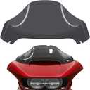 13" Windshield for Road Glide FLTRX 2015-2023, Motorcycle Windscreen Splitter Wind Shield Visor Replacement Accessories for Harley Davidson CVO Road Glide Limited 3 ST Special Ultra (Gray)