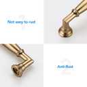 HOME EDIT 10 Pack 3-1/2 Inch Champagne Bronze Cabinet Handles Solid Zinc Alloy Pulls for Kitchen, Dresser, Closet & Bathroom Cabinets Hardware