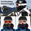 Balaclava Ski Mask Waterproof Anti-Fogging Windproof Winter Gear Thermal Face Mask for Men Women