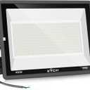 400W LED Stadium Flood Lights, 50000LM Super Bright, 100-277V IP66 Waterproof, 5000K Daylight White, Commercial Lighting for Sports Fields