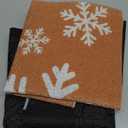 Drydiet 2 Pcs Winter Let It Snow Coir Doormats Outdoor Snowflake Welcome Door Mats Layered Buffalo Plaid Front Door Rugs Non Slip Floor Mats for Christmas Porch Entryway Indoor Outdoor Decor