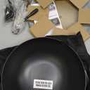Souped Up Recipes 10 Inch Carbon Steel Wok For Electric, Induction and Gas Stoves (Lid and User Guide Video Included)