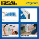 Maycold MERV 8 10x10x1 Furnace Air Filters (6-Pack), Pleated HVAC AC Filters Actual Size 9.70 x 9.70 x 0.75, For Residential or Office Use, Individually Wrapped in Plastic
