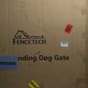 Freestanding Wire Dog Gate, 30" to 53" Adjustable Expandable Pet Gate, White Wooden Extra Wide Dog Fence - 32" H