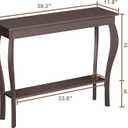 ChooChoo Narrow Console Table, Chic Accent Sofa Table, Entryway Table, Espresso