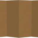 4 ft. Short Brown Temporary Cardboard Folding Screen - 4 Panels