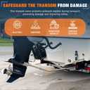 Adjustable Boat Transom Saver Heavy-Duty Outboard Motor Support, Fits 28" to 59", Protects Transom & Motor Up to 150 HP