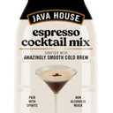Java House Cold Brew Espresso Cocktail Mix  Premium 100% Arabica Cold Brew Concentrate  Smooth Coffee With French Vanilla Notes  32oz Bottle (Makes 32 Cocktails)