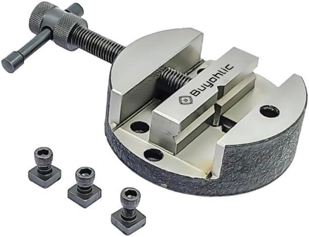 100 mm Round Vise Vice for 4" II 100 mm Rotary Table + 3 Fixing Tee Nut