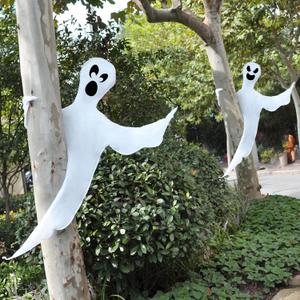 JOYIN Halloween 2 Pcs Tree Wrap Ghost Decoration Outdoor, 53 Bendable Flying Ghost for Trees Yard Lawn Garden Prop, Party Supplies, Haunted House Indoor Decor