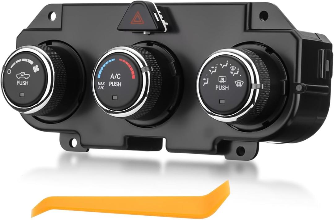 Front Climate Control Module 599-217 Heater A/C Control Switch fit for Dodge Ram 1500 2500 3500 2013-2018 Front A/C Heater Air Conditioning Panel Unit Replaces# 68268189AA,68226600AA, 68226600AB