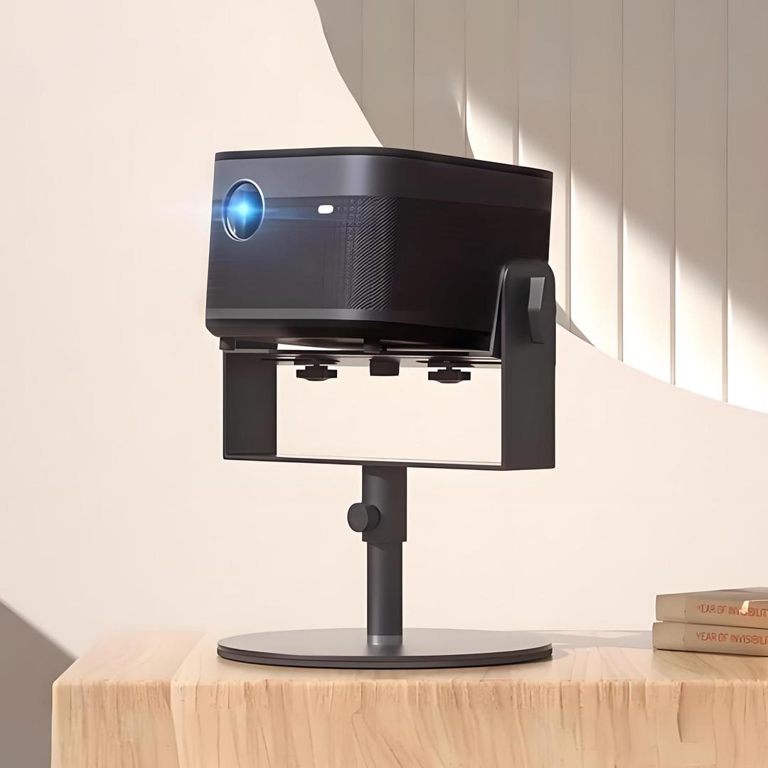 Heavy Duty Metal Projector Stand, MultiAngle Adjustable Projector Mount Suit for Nebula, XGIMI, EAZZE, TMY, HAPPRUN, Yaber, Epson&Most Projectors, Projectors Holder Max Loadbearing Up to 10KG