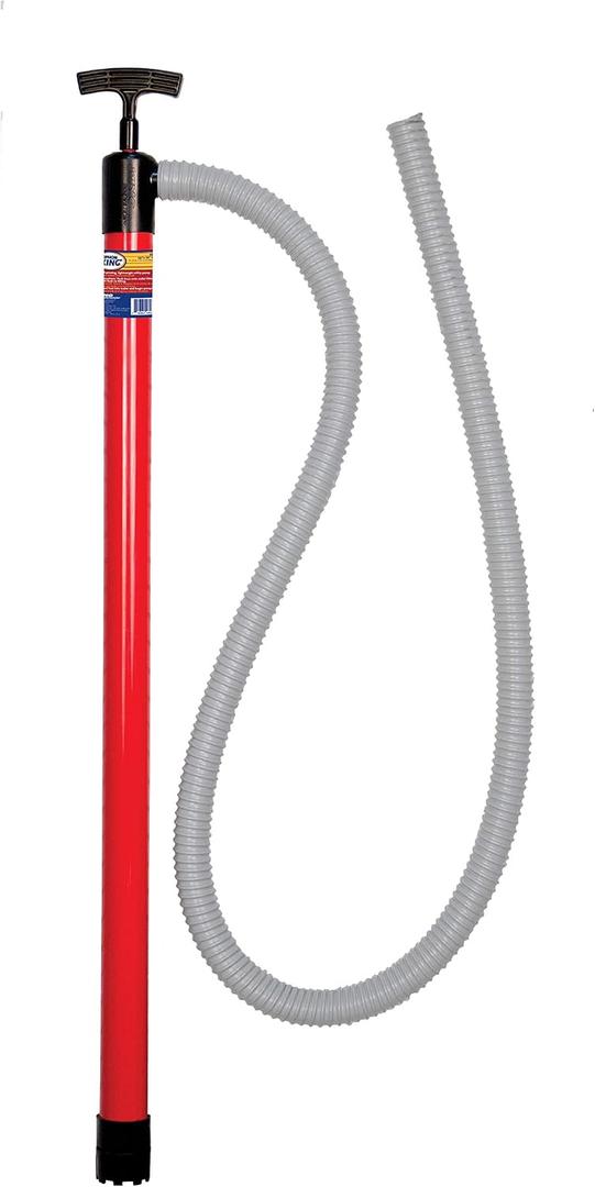 King Innovation 48072 King 36" x 72" Hand Pump Siphon, 72 inch, Red