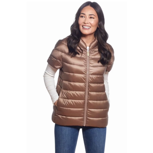 Martha Stewart Womens Puffer Vest, Lightweight Water-Resistant Down Vest, Womens Outerwear Vests