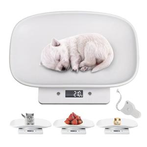 Digital Small Animals Scales for Weighing with Tape Measure, Puppy Whelping Scale Weigh Your Kitten, Rabbit with High Precision, Multifunction Electronic Baby Scales for Small Dogs Cats Crawl Pet