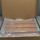 18" Folding Shower Seat Wall Mounted,Fold Down Shower Bench for Small Shower Space, Home Care Wood Stool for Inside Shower (Yellow)