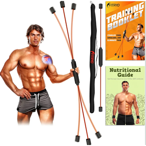 Flex Fitness Body Bar for Physical Therapy & Rotator Cuff Relief - Shoulder Rehabilitation Tube for Baseball & Exercise Stick - Mobility Training Stick for Home Workout