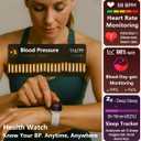 MorePro Fitness Tracker with 24/7 Heart Rate & Blood Pressure Monitor, Blood Oxygen & Sleep Tracker, Smart Watch with Step Calorie Counter, IP67 Waterproof Activity Tracker for Women Men Android iOS