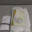 Bath Pillow Bathtub Pillow, Luxury Bath Pillows for Tub Neck and Back Support, Bath Tub Pillow Headrest with Soft 4D Mesh Fabric and Non-Slip Suction Cups, Relaxing Bath Accessories Spa Gifts (White)