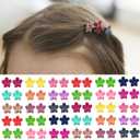 Elesa Miracle 60pcs Baby Girl Mini Hair Claw Clips Flower Hair Bangs Pin Baby Girl Hair Accessories Clips