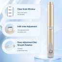 60 Unit V2 Reusable Peptide Pen Injector – Adjustable Dose Dial Injection Pen, Fits 3ml Cartridges, Retractable Cap, Clear Scale, Portable Travel Device - Gold incomplete set