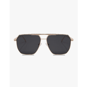 Xpectrum Retro Oversized Aviator Trendy Sunglasses Mens Womens Square Metal Gold Sun Glasses Polarized Lens