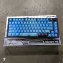 Mechanical Keyboard, Chilkey Slice75 HE Gaming Keyboard Wired, 75% Hall Effect Magnetic Aluminum Keyboard with WS Flux HE Clacky Switch, Rapid Trigger, 8K Polling, Per-Key RGB Custom, PC/Mac Support (Translucent Blue)