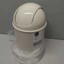 Umbra 1.25 Gallon Mini Waste Can with Removable Swing-Top Lid - Small Garbage Bin for Kitchen, Bathroom, Bedroom, Office - Compact Trash Can Fit Under Tables & Counters - Linen