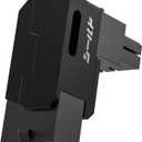 EZDIY-FAB Shield Series 8-Pin PCIe GPU Power Adapter,90-Degree Angled Connector, Aluminum Design for Graphics Cards  Reverse Type,Black-1 Pack