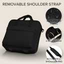 Sturdy 3 Ring Zipper Binder with Strap - 2" Binder with Pockets Holds 500 Sheets, Laptop & More - Durable & Easy to Carry