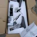 COLAMY Ergonomic Mesh Office Chair, High Back Office Chair, Computer Executive Desk Chair with Lumbar Support,Adjustable Headrest and 4D Arms, Slide Seat, Tilt Lock-Darkgrey New