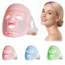 LifePro Red Light Therapy Mask Revitaglow Infrared Red Light Therapy For Face - 52 Triple Chip LED Mask with 3 Modes 2000mAh Battery & Auto-Timer - Daily Skin Wellness and Comfort