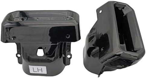 Forwinparts 2 PC Exhaust Tip Bezel for Chevy Silverado 1500 GMC Sierra 1500 2019 2020 2021 2022 2023 2024 84434641 84434642 Stainless Steel Gloss Black
