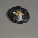 10FT Lightweight Flexible Hose,Solid Brass Head Garden Hose for Boat,RV, Marine Washdown, Lawn,Garden,Camp,outdoor,Superior high pressure TPE water Hose(Solid Brass&BlueBlack, 10 FT)