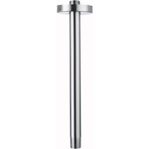 12 Inches Shower Arm with Flange, Replacement of Ceiling Mounted Straight Arm, Suitable For Fixed High Pressure Rain Showerhead and Rainfall Shower Head, Chrome