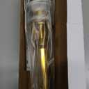 Bathroom Sink Drain, Gold Drain Stopper Bathroom Sink with Overflow,Pop Up Drain Assembly with Detachable Strainer Basket,Built-in Anti-Clogging Strainer,Stainless Steel Gold (Gold-big Cap)