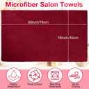 Newwiee 72 Pack Microfiber Bleach Proof Towels Bulk for Salon 18 x 30 Inch Dry Lint Free Hair Drying Hand Towels for Hair, Gym, Bath, Spa, Shaving, Barber(Red)