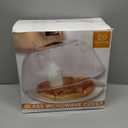 Tall Glass Microwave Splatter Cover, 0.9-2.2 cu.ft Microwave Covers for Food, Splatter Guard for Plate, BPA Free & Dishwasher Safe Lid with Silicone Handle(Not for 0.5/0.7 cu.ft)