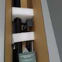 Powerscale Infrared Heater 1500W with Remote, 2.5s Instant Heat & Memory Function, Electric Patio Heater 4 Heat Levels, IP65 Waterproof - Indoor/Outdoor Space Heater for Garage, Backyard, Black