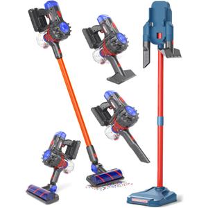 Kids Vacuum That Really Works, Toddler Vacuum Toy That Works, Play Working Kids with Real Suction Pretend Cleaning Toys Cleaner Set for Toddlers