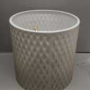 ARNIS Plants Pots with Stand,Set of 2 Flower Pots, Unique Mid Century Decorative Metal Flower Pots with Drainage,10.5&12.25 Inch, Grey and White