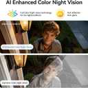 2K Window Camera No Drill Window Cameras5G & 2.4GHz Indoor Window Security Camera for Home Security with Color Night Vision, Anti-Glare, AI Person & Motion Detection, 24/7 Recording 