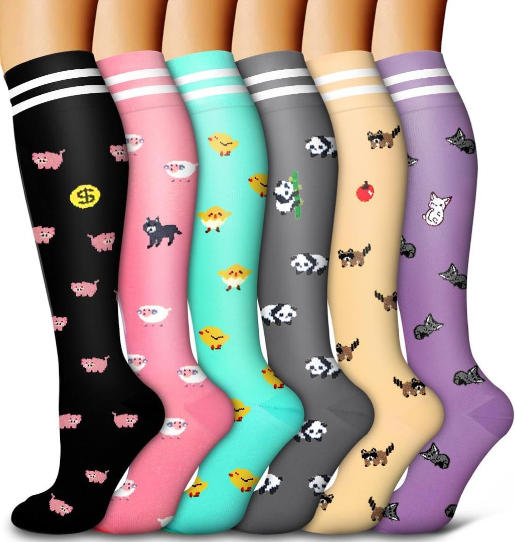 6 Pack Copper Compression Socks for Women and Men Circulation-Best Support for Medical, Running,Nursing,Athletic (Small-Medium) 6 Pack Copper Compression Socks for Women and Men Circulation-Best Support for Medical, Running,Nursing,Athletic (Small-Medium)